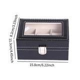 Maxbell Watch Storage Box 3 Slot Multi-functional Jewelry Box for Women Wristwatches