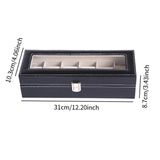Maxbell Watch Storage Box 6 Slot with Pillow Luxury Organizer for Women Wristwatches