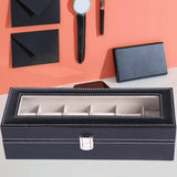 Maxbell Watch Storage Box 6 Slot with Pillow Luxury Organizer for Women Wristwatches