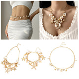 Maxbell Jewelry Chain Decorative Accessories Decor Stylish Body Decoration for Women Waist Chain