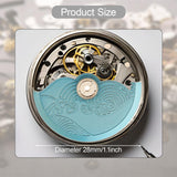 Maxbell Movement Oscillating Weight Auto Mechanical Watch Hammer Rotor Light Blue