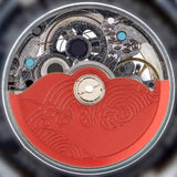 Maxbell Movement Oscillating Weight Auto Mechanical Watch Hammer Rotor Red