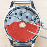 Maxbell Movement Oscillating Weight Auto Mechanical Watch Hammer Rotor Red