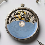 Maxbell Movement Oscillating Weight Auto Mechanical Watch Hammer Rotor Deep Blue