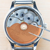 Maxbell Movement Oscillating Weight Auto Mechanical Watch Hammer Rotor Brown