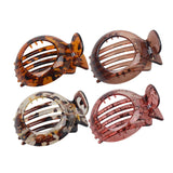 Maxbell 6x Flat Hair Claw Clips Resin Hair Accessories for Ceremonies Women Everyday