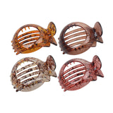 Maxbell 6x Flat Hair Claw Clips Resin Hair Accessories for Ceremonies Women Everyday