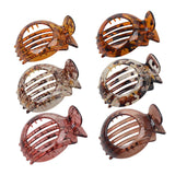 Maxbell 6x Flat Hair Claw Clips Resin Hair Accessories for Ceremonies Women Everyday