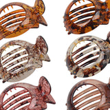 Maxbell 6x Flat Hair Claw Clips Resin Hair Accessories for Ceremonies Women Everyday