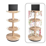 Maxbell Rotating Jewelry Storage Organizer Display Rack for Rings Necklaces Earrings