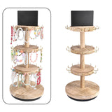 Maxbell Rotating Jewelry Storage Organizer Display Rack for Rings Necklaces Earrings