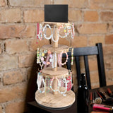 Maxbell Rotating Jewelry Storage Organizer Display Rack for Rings Necklaces Earrings