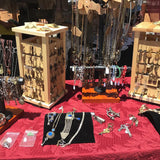 Maxbell Rotating Earring Display Stand for Vendors Events Selling for Store Necklace