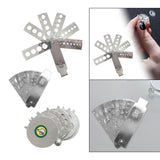 Maxbell Diamond Size Shape Compare Tool Alloy Measuring Ruler Clearly Scale Portable