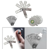 Maxbell Diamond Size Shape Compare Tool Alloy Measuring Ruler Clearly Scale Portable