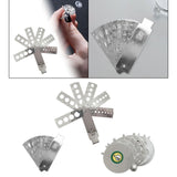Maxbell Diamond Size Shape Compare Tool Alloy Measuring Ruler Clearly Scale Portable