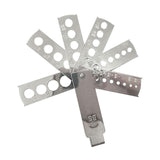 Maxbell Diamond Size Shape Compare Tool Alloy Measuring Ruler Clearly Scale Portable