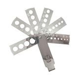 Maxbell Diamond Size Shape Compare Tool Alloy Measuring Ruler Clearly Scale Portable
