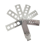 Maxbell Diamond Size Shape Compare Tool Alloy Measuring Ruler Clearly Scale Portable