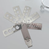 Maxbell Diamond Size Shape Compare Tool Alloy Measuring Ruler Clearly Scale Portable