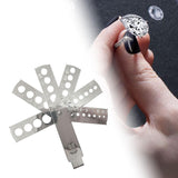 Maxbell Diamond Size Shape Compare Tool Alloy Measuring Ruler Clearly Scale Portable