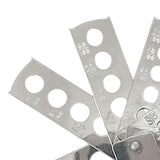 Maxbell Diamond Size Shape Compare Tool Alloy Measuring Ruler Clearly Scale Portable