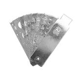 Maxbell Diamond Size Shape Compare Tool Alloy Measuring Ruler Clearly Scale Portable