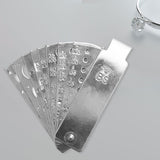 Maxbell Diamond Size Shape Compare Tool Alloy Measuring Ruler Clearly Scale Portable