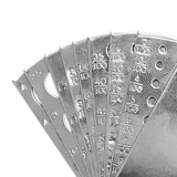 Maxbell Diamond Size Shape Compare Tool Alloy Measuring Ruler Clearly Scale Portable