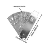Maxbell Diamond Size Shape Compare Tool Alloy Measuring Ruler Clearly Scale Portable