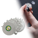 Maxbell Diamond Size Shape Compare Tool Alloy Measuring Ruler Clearly Scale Portable