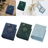 Maxbell Jewelry Gift Box Small Earrings Storage Case for Engagement Wedding Birthday Dark Blue