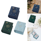 Maxbell Jewelry Gift Box Small Earrings Storage Case for Engagement Wedding Birthday Dark Blue