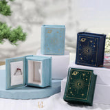 Maxbell Jewelry Gift Box Small Earrings Storage Case for Engagement Wedding Birthday Dark Blue