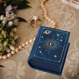 Maxbell Jewelry Gift Box Small Earrings Storage Case for Engagement Wedding Birthday Dark Blue