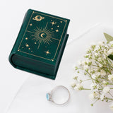 Maxbell Jewelry Gift Box Small Earrings Storage Case for Engagement Wedding Birthday Green
