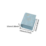 Maxbell Jewelry Gift Box Small Earrings Storage Case for Engagement Wedding Birthday Blue