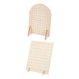 Maxbell Earring Holder Organizer Rustic Wood Jewelry Storage Display Rack for Retail S