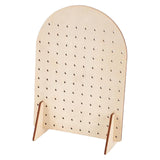 Maxbell Earring Holder Organizer Rustic Wood Jewelry Storage Display Rack for Retail S