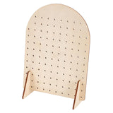 Maxbell Earring Holder Organizer Rustic Wood Jewelry Storage Display Rack for Retail S