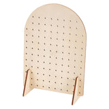 Maxbell Earring Holder Organizer Rustic Wood Jewelry Storage Display Rack for Retail S