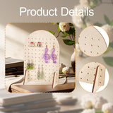 Maxbell Earring Holder Organizer Rustic Wood Jewelry Storage Display Rack for Retail S
