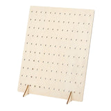 Maxbell Earring Holder Organizer Rustic Wood Jewelry Storage Display Rack for Retail L