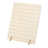 Maxbell Earring Holder Organizer Rustic Wood Jewelry Storage Display Rack for Retail L