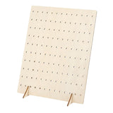 Maxbell Earring Holder Organizer Rustic Wood Jewelry Storage Display Rack for Retail L