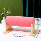 Maxbell Headband Holder Storage Rack for Scrunchies, Bracelet Stable Detachable Base Pink