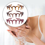Maxbell 3Pcs Headbands Random Color Toothed Zig Zag Drop Resistant U Shape Hairbands
