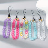 Maxbell Beaded Phone Chain Strap Acrylic Handbag Pendant Fashion Accessory for Gilrs