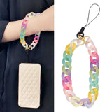 Maxbell Beaded Phone Chain Strap Acrylic Handbag Pendant Fashion Accessory for Gilrs