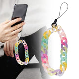 Maxbell Beaded Phone Chain Strap Acrylic Handbag Pendant Fashion Accessory for Gilrs